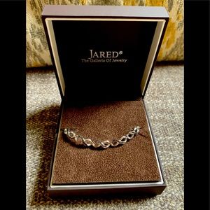 JARED Black Diamond Bolo Bracelet -Brand New